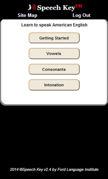 Speech Key Home Page Slide